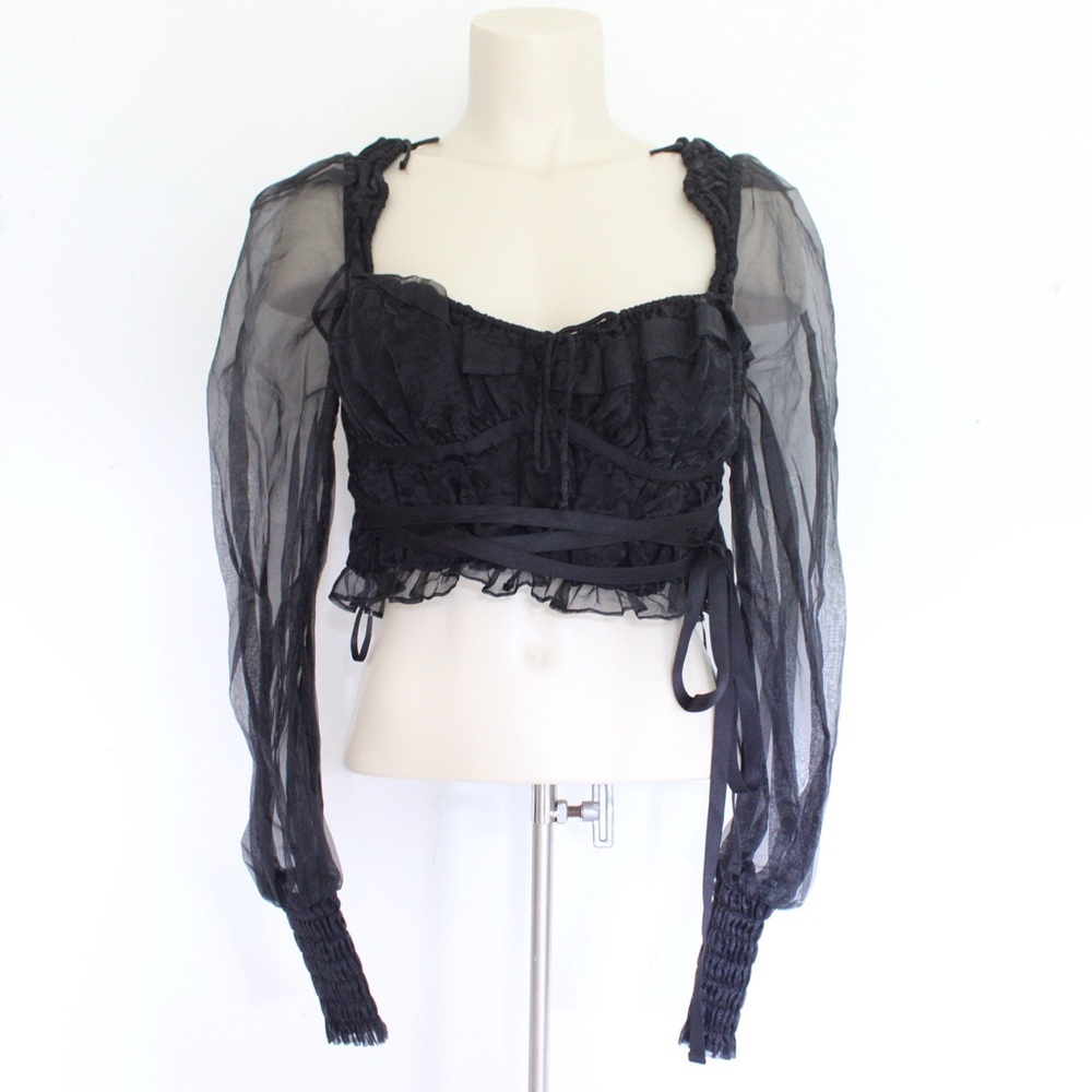 For love & Lemons Gabrielle Black Top